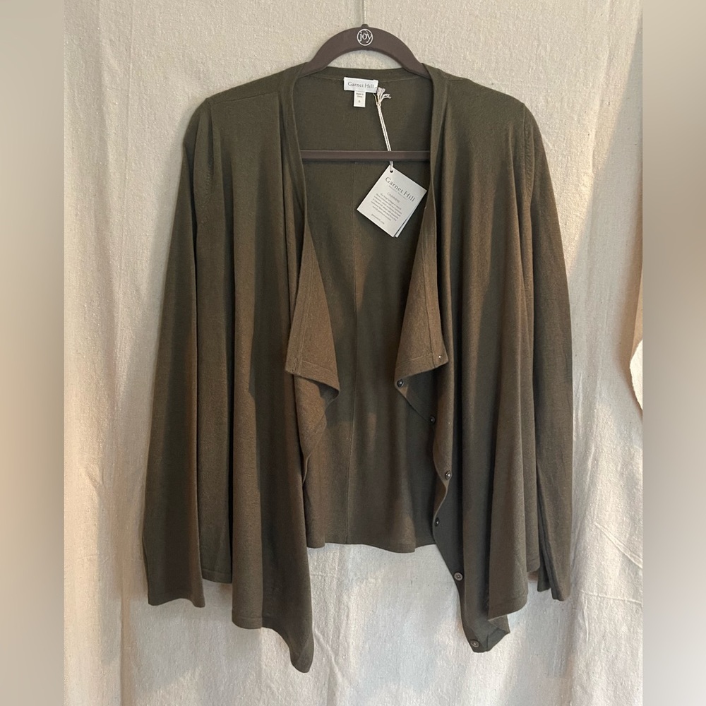 NWT Garnet Hill Cashmere Cardigan